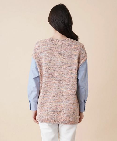 Leilian / レリアン ニット・セーター | レイヤード風ニットプルオーバー | 詳細9