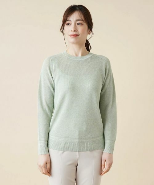 Leilian / レリアン ニット・セーター | ラメクルーネックニット | 詳細4