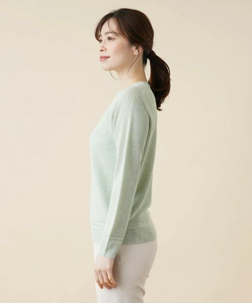 Leilian / レリアン ニット・セーター | ラメクルーネックニット | 詳細5