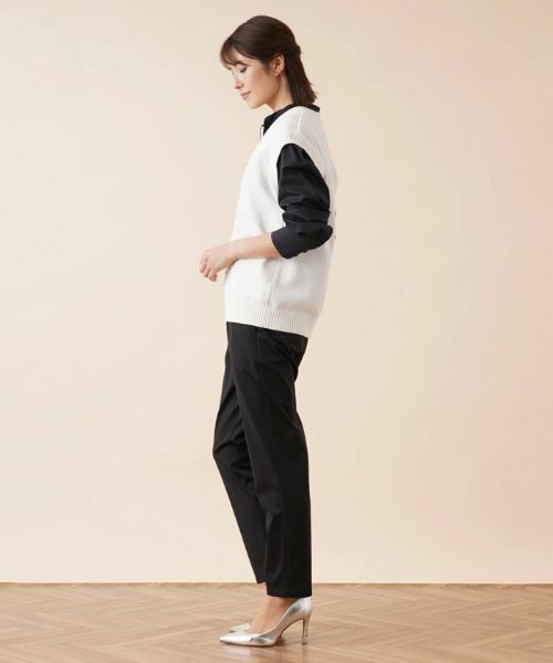 Leilian / レリアン テーラードジャケット | Vネックニットベスト | 詳細13