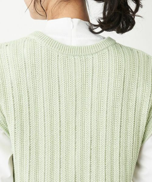 Leilian / レリアン テーラードジャケット | Vネックニットベスト | 詳細16