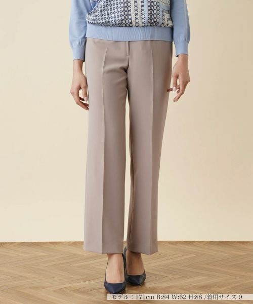 Leilian / レリアン その他パンツ | ストレッチフルレングスパンツ(モカ)