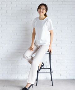 Leilian / レリアン その他パンツ | センタープレスストレートパンツ