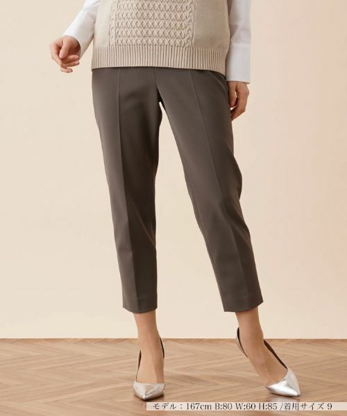 Leilian / レリアン その他パンツ | クロップドパンツ(モスグリーン)