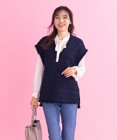 Leilian / レリアン テーラードジャケット | ツイードベスト