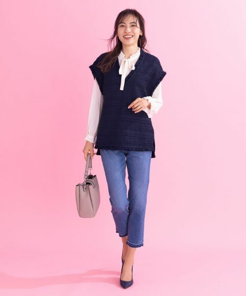 Leilian / レリアン テーラードジャケット | ツイードベスト | 詳細1