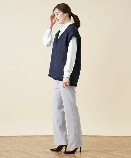 Leilian / レリアン テーラードジャケット | ツイードベスト | 詳細3