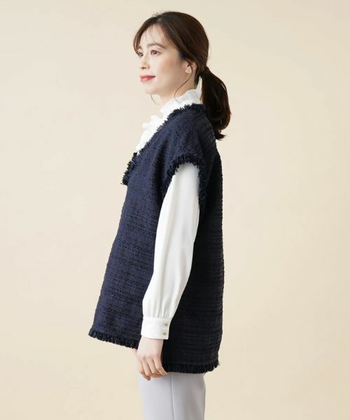 Leilian / レリアン テーラードジャケット | ツイードベスト | 詳細6