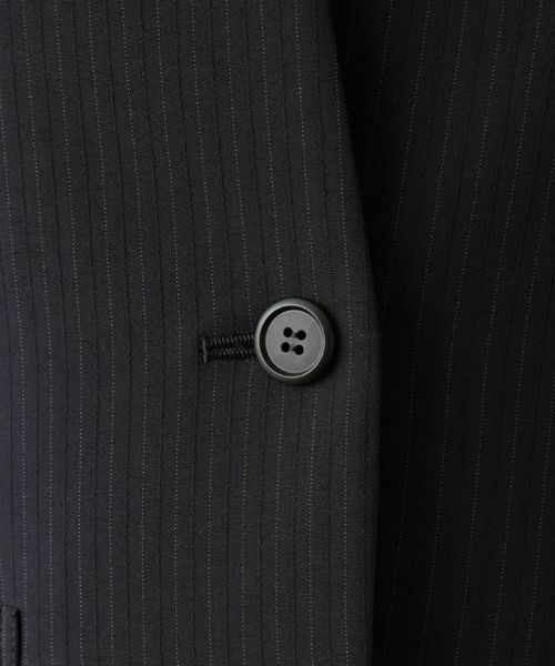 Leilian / レリアン テーラードジャケット | 【キャリアスタイル】ストライプノーカラージャケット | 詳細12