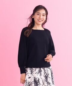 Leilian / レリアン カットソー | 洗えるボートネックラグランカットソー