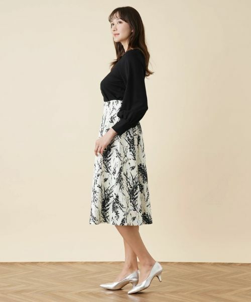 Leilian / レリアン カットソー | 洗えるボートネックラグランカットソー | 詳細3