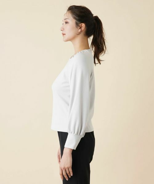 Leilian / レリアン カットソー | 洗えるボートネックラグランカットソー | 詳細9