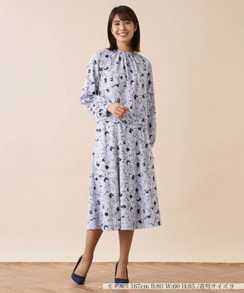 Leilian / レリアン シャツ・ブラウス | 【セレモニー】【セットアップ対応商品】洗えるスモックブラウス | 詳細1