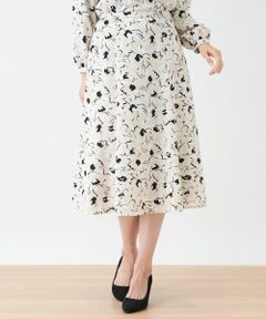 Leilian / レリアン ミニ・ひざ丈スカート | 【セレモニー】【セットアップ対応商品】洗えるフレアスカート