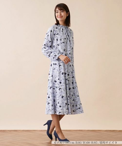 Leilian / レリアン ミニ・ひざ丈スカート | 【セレモニー】【セットアップ対応商品】洗えるフレアスカート | 詳細1