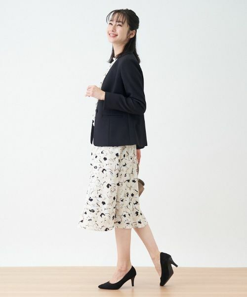 Leilian / レリアン ミニ・ひざ丈スカート | 【セレモニー】【セットアップ対応商品】洗えるフレアスカート | 詳細13