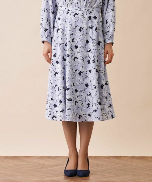 Leilian / レリアン ミニ・ひざ丈スカート | 【セレモニー】【セットアップ対応商品】洗えるフレアスカート | 詳細4