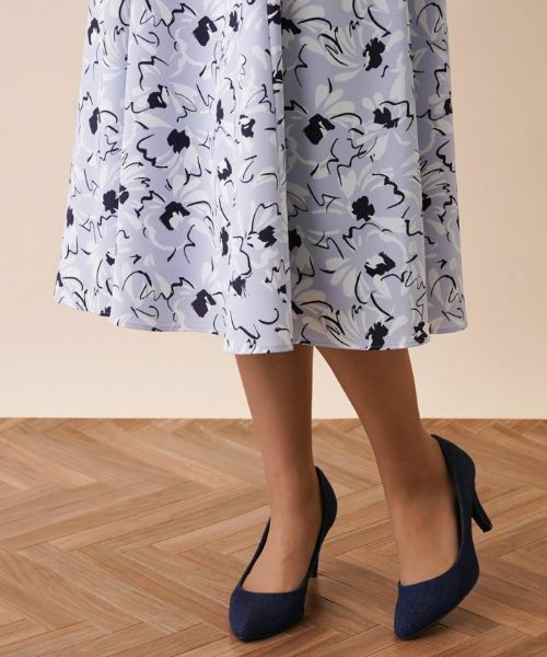 Leilian / レリアン ミニ・ひざ丈スカート | 【セレモニー】【セットアップ対応商品】洗えるフレアスカート | 詳細8