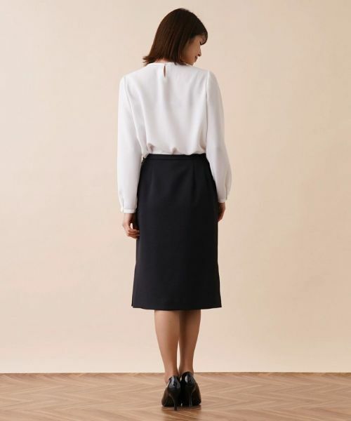 Leilian / レリアン ミニ・ひざ丈スカート | ボックスタックタイトスカート | 詳細3