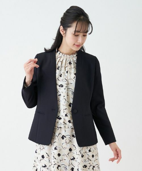 Leilian / レリアン テーラードジャケット | 【セレモニー】ノーカラージャケット | 詳細4