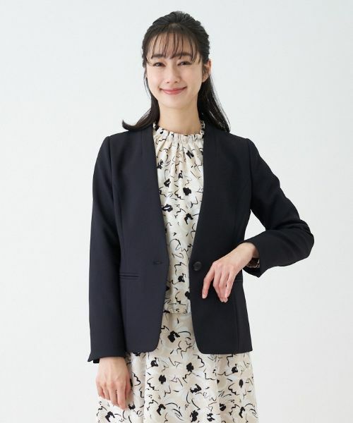 Leilian / レリアン テーラードジャケット | 【セレモニー】ノーカラージャケット | 詳細5