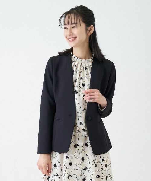 Leilian / レリアン テーラードジャケット | 【セレモニー】ノーカラージャケット | 詳細6