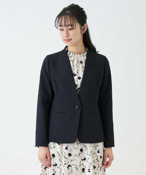 Leilian / レリアン テーラードジャケット | 【セレモニー】ノーカラージャケット | 詳細7
