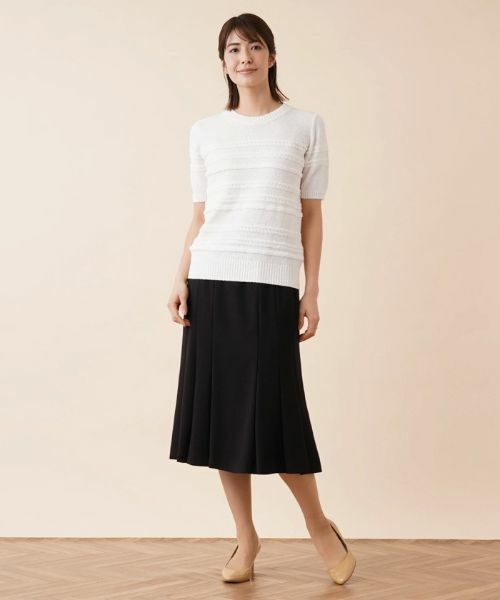 Leilian / レリアン ミニ・ひざ丈スカート | ボックスプリーツミディスカート | 詳細17