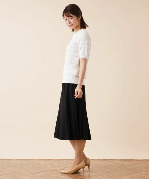 Leilian / レリアン ミニ・ひざ丈スカート | ボックスプリーツミディスカート | 詳細18