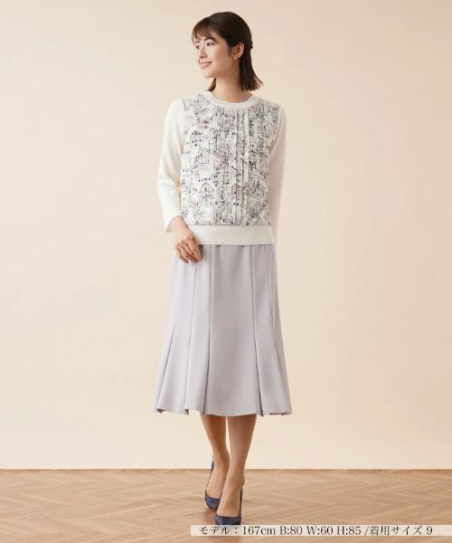 Leilian / レリアン ミニ・ひざ丈スカート | ボックスプリーツミディスカート | 詳細4