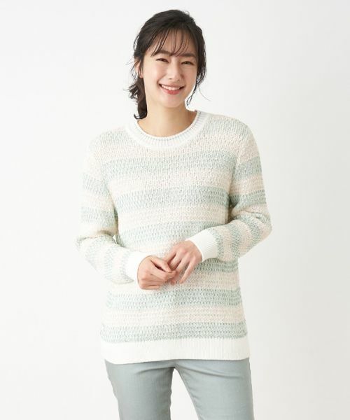 Leilian / レリアン ニット・セーター | プルオーバーニット(ミントグリーン)