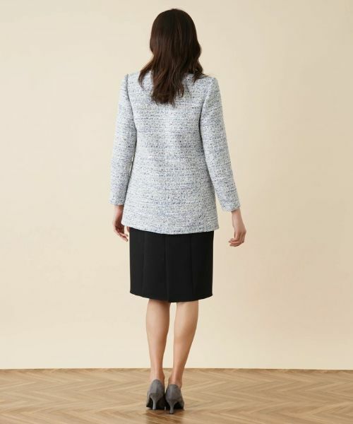 Leilian / レリアン テーラードジャケット | ロングツイードジャケット【セレモニー】【ROCHAS Premiere】 | 詳細3