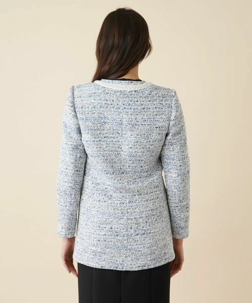Leilian / レリアン テーラードジャケット | ロングツイードジャケット【セレモニー】【ROCHAS Premiere】 | 詳細6