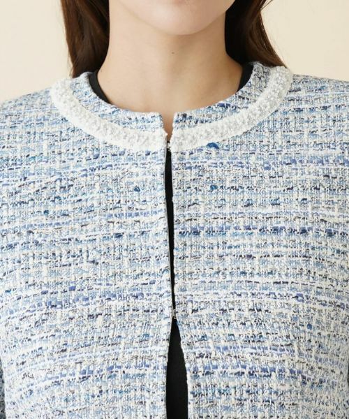 Leilian / レリアン テーラードジャケット | ロングツイードジャケット【セレモニー】【ROCHAS Premiere】 | 詳細7