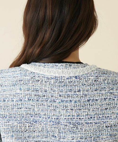 Leilian / レリアン テーラードジャケット | ロングツイードジャケット【セレモニー】【ROCHAS Premiere】 | 詳細8