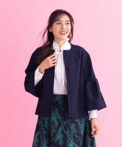 Leilian / レリアン テーラードジャケット | ノーカラージャケット【お出掛けスタイル】【ROCHAS Premiere】