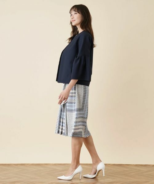 Leilian / レリアン テーラードジャケット | ノーカラージャケット【お出掛けスタイル】【ROCHAS Premiere】 | 詳細4