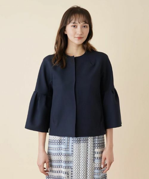 Leilian / レリアン テーラードジャケット | ノーカラージャケット【お出掛けスタイル】【ROCHAS Premiere】 | 詳細6