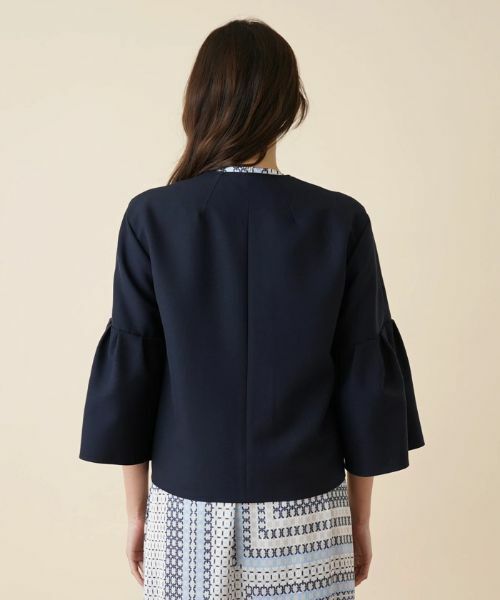 Leilian / レリアン テーラードジャケット | ノーカラージャケット【お出掛けスタイル】【ROCHAS Premiere】 | 詳細8