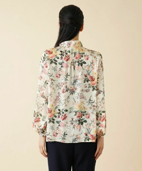 Leilian / レリアン シャツ・ブラウス | フラワー柄ボウタイライクブラウス【ROCHAS Premiere】【RATTI】 | 詳細6