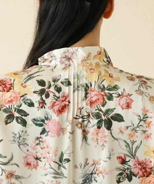 Leilian / レリアン シャツ・ブラウス | フラワー柄ボウタイライクブラウス【ROCHAS Premiere】【RATTI】 | 詳細8