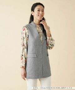 Leilian / レリアン テーラードジャケット | ロングベスト【ROCHAS Premiere】