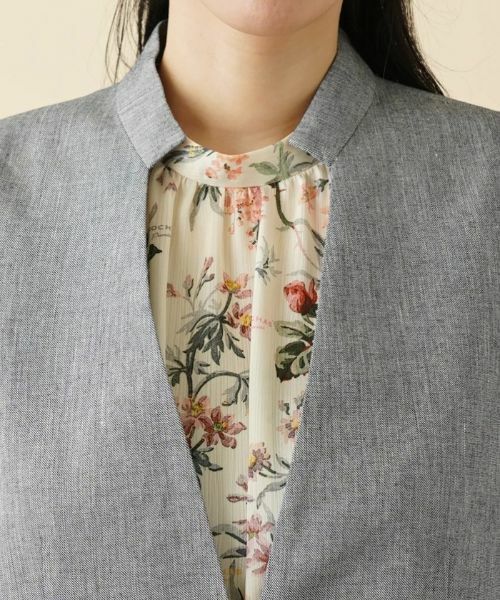 Leilian / レリアン テーラードジャケット | ロングベスト【ROCHAS Premiere】 | 詳細7