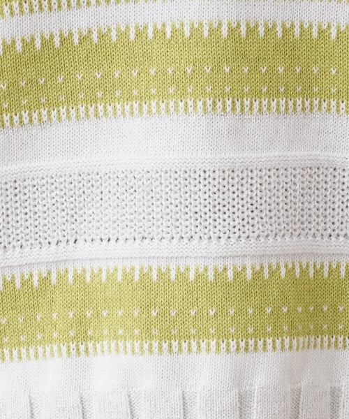 Leilian / レリアン ニット・セーター | 編地切替マルチボーダーニット | 詳細14