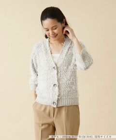 Leilian / レリアン カーディガン・ボレロ | ミックスニットカーディガン