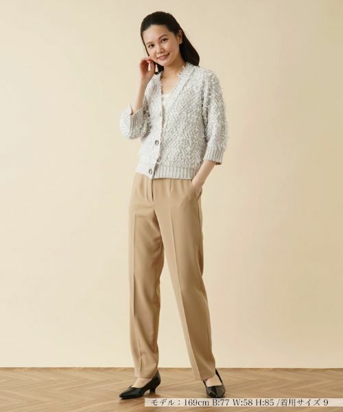 Leilian / レリアン カーディガン・ボレロ | ミックスニットカーディガン | 詳細1