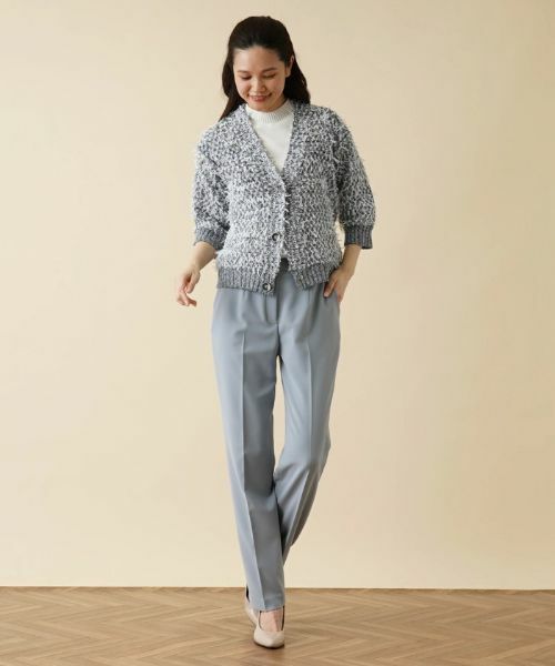Leilian / レリアン カーディガン・ボレロ | ミックスニットカーディガン | 詳細11