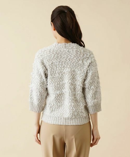 Leilian / レリアン カーディガン・ボレロ | ミックスニットカーディガン | 詳細6