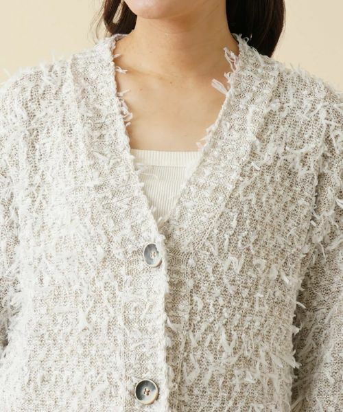Leilian / レリアン カーディガン・ボレロ | ミックスニットカーディガン | 詳細7