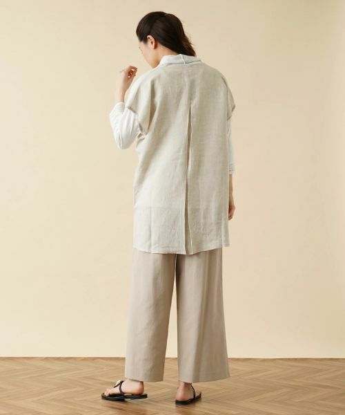 Leilian / レリアン テーラードジャケット | 異素材切替ロングベスト | 詳細3